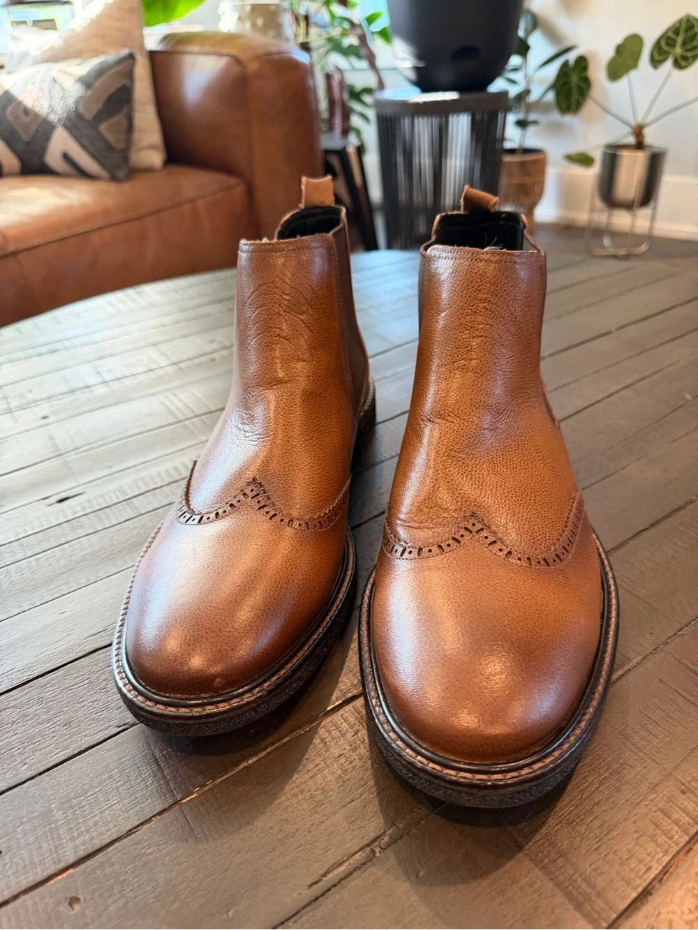 🔥NEW Marc Joseph New York Boots Mens Brown Leather Ankle Western Sz 10.5